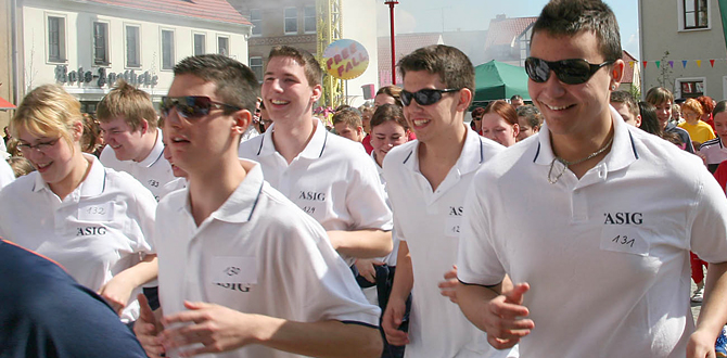 ASIG-Azubis beim Gerberstadtlauf