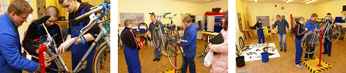 Schülerfirmenarbeit Fahrradklinik